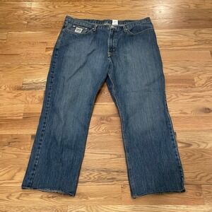 Cinch Mens Jeans 42x30 Bootcut Medium Wash Denim Cotton Western Workwear